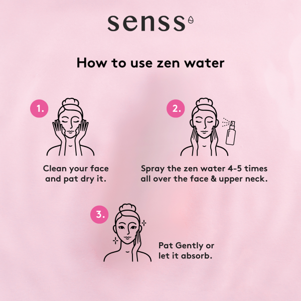 senss rose geranium zen water 250ml